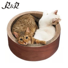 Guaranteed Quality Pet Toys Cat Scratcher round shaped cat house RCS-8016